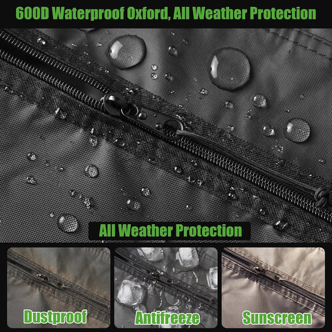 600D Waterproof Oxford, All Weather Protection