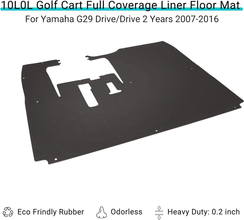 Golf cart floor mat specifications