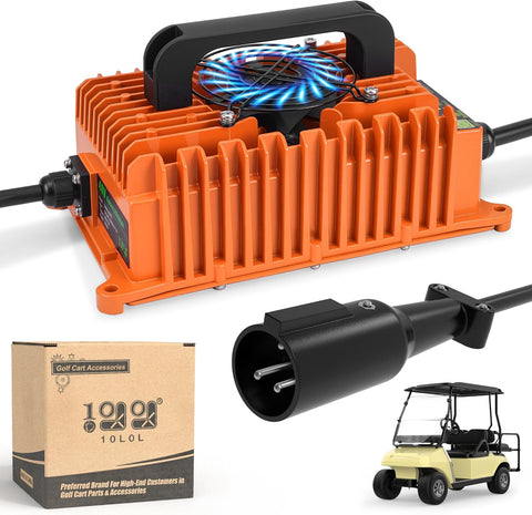 Upgraded 15/18 AMP 36/48 Volt Golf Cart Battery Charger for EZGO Yamaha - 10L0L