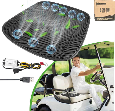 Upgraded black ventilated seat cushion