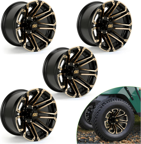 Golf Cart 14 Inch Rims Stylish Appearance Upgrade - 10L0L