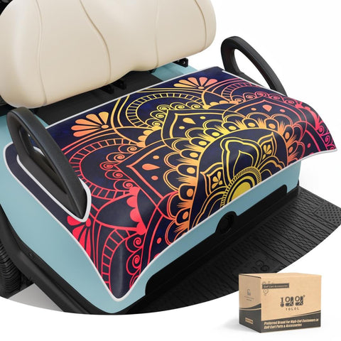 10L0L Golf Cart Seat Cover Blanket Mandala Flower A