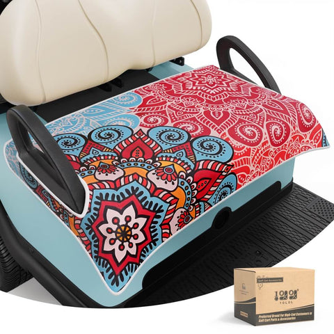 10L0L Golf Cart Seat Cover Blanket Mandala Flower C