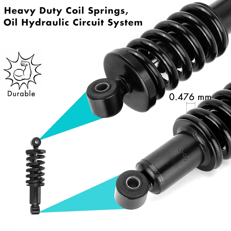 Golf Cart Lift Heavy Duty Rear Shocks Spring with Adapter for Yamaha - 10L0L