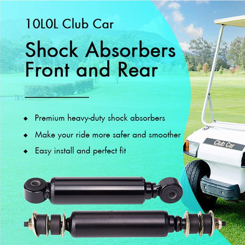 thumbnail interactive-video image 1 of Turitrade Front & Rear Shock Absorber Set For Club Car Precedent (2004+ Gas/Electric) 1 of 3