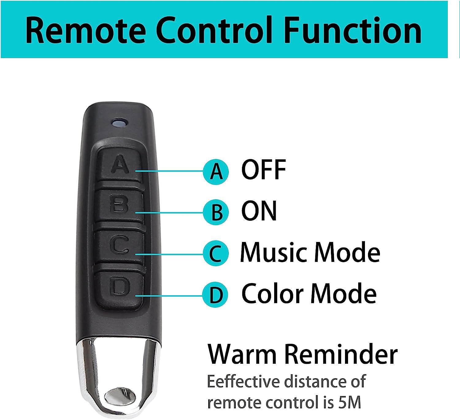 10L0L golf cart light strip remote control