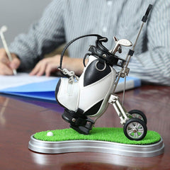 Golf Accessories Desk Decoration Cool Unique Golf Bag Pen Holder Gifts Souvenirs