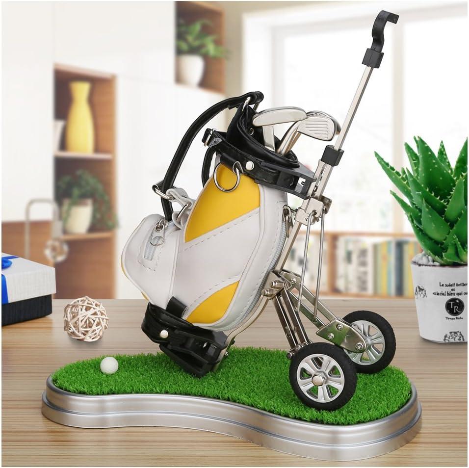 Yellow golf bag pen holder