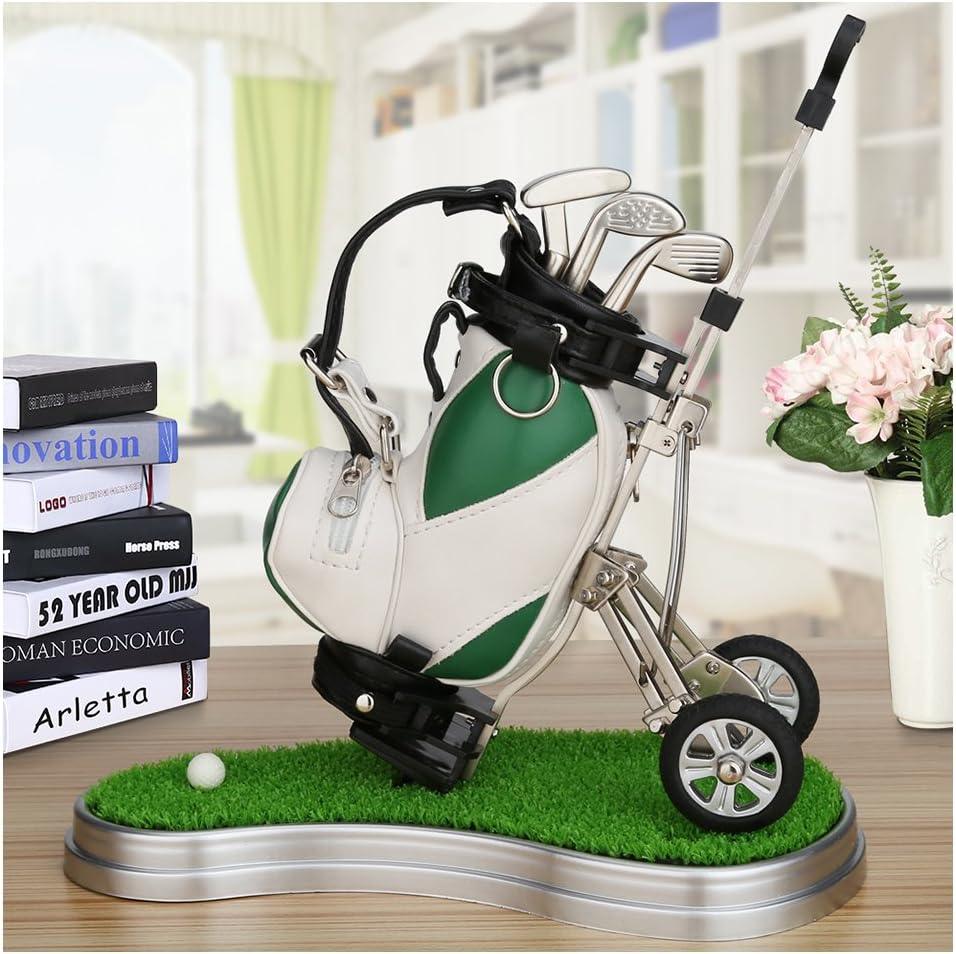 Green golf bag pen holder