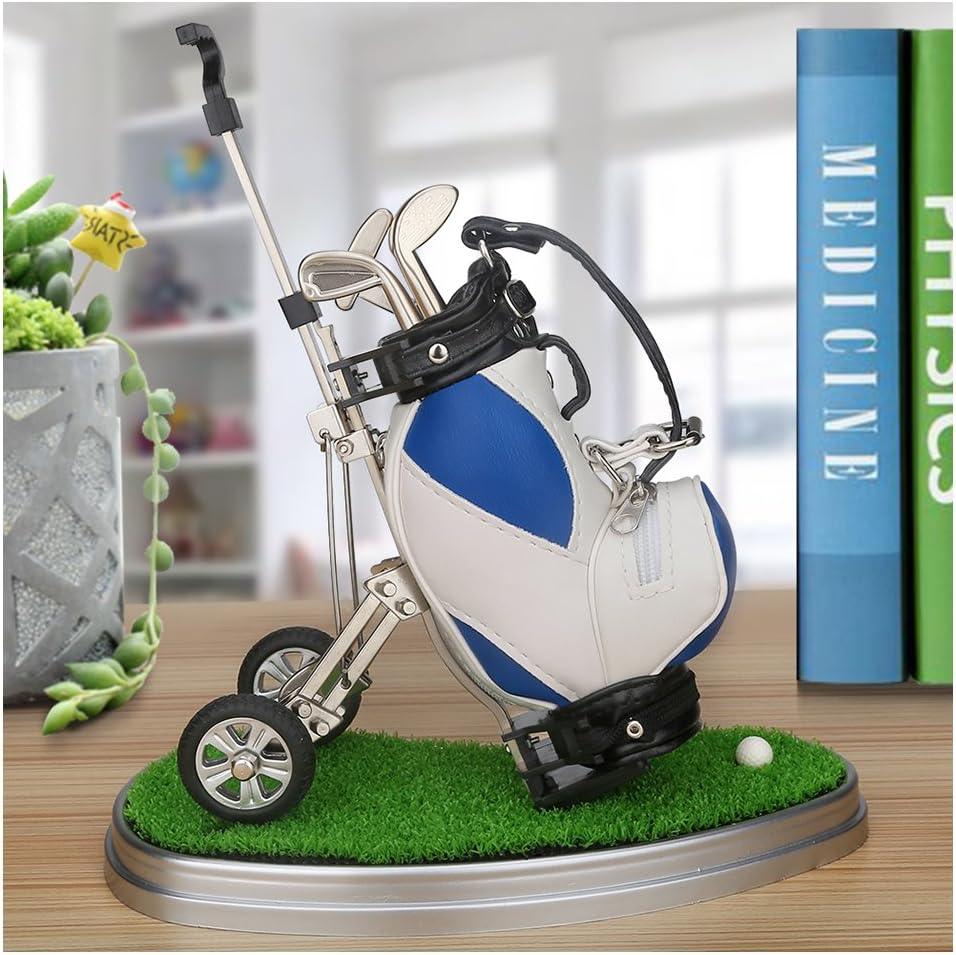 Blue golf bag pen holder