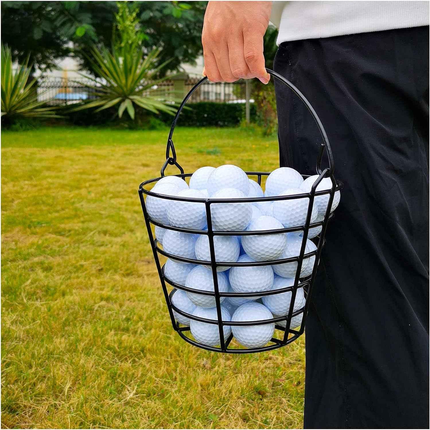 Golf bucket holds 50 golf balls