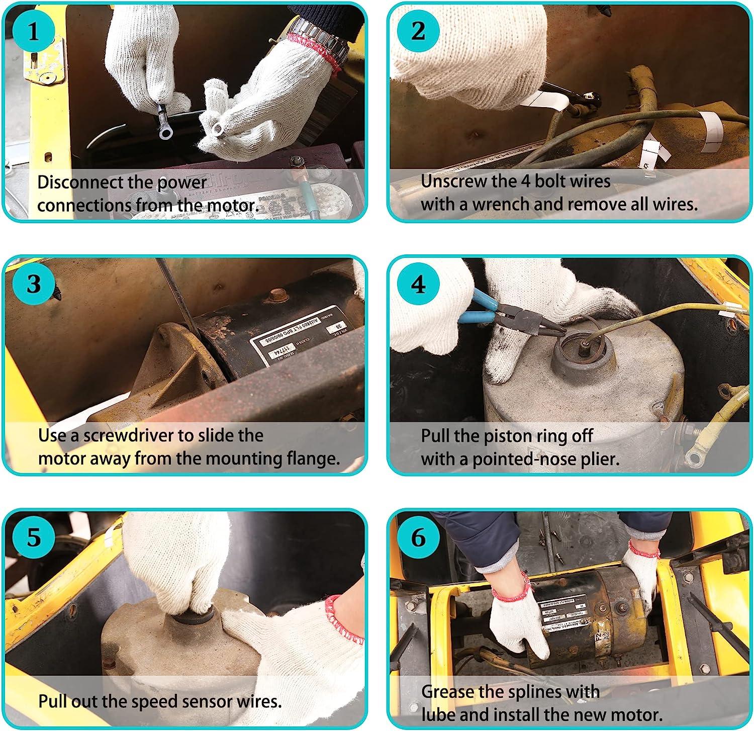 Golf cart motor installation diagram