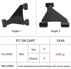 Golf Cart A-Arm Assembly for EZGO RXV 2008-up Gas and Electric|10L0L