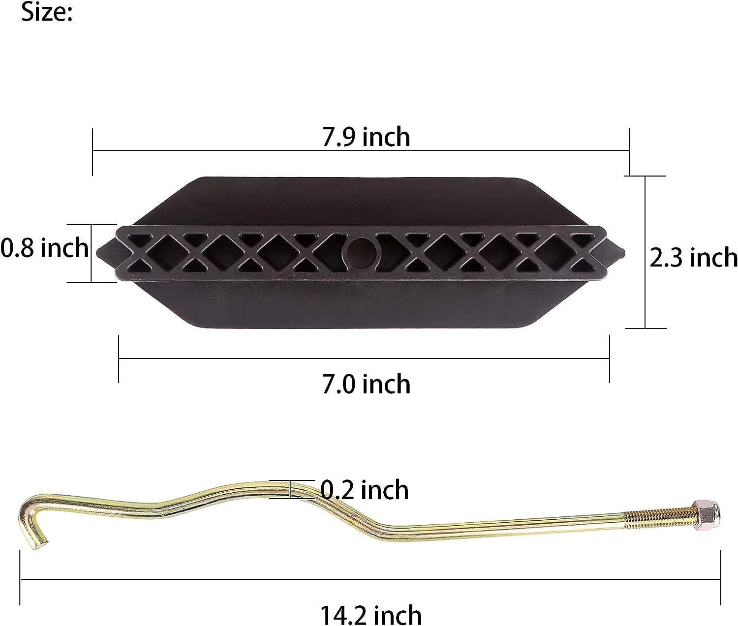 10L0L GOLF CART Battery Hold Down Plate with Rods Kit