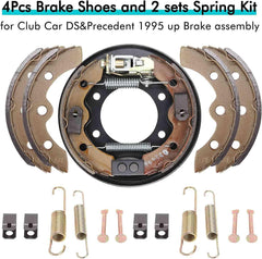 Golf Cart Brake Drums & Brake Shoes Deluxe Set 