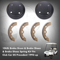 Golf Cart Brake Drums & Shoes Spring Kit for Club Car DS and Precedent