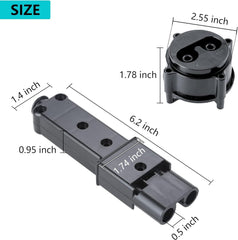 Golf Cart Charger Plug Socket Kit Dimensions