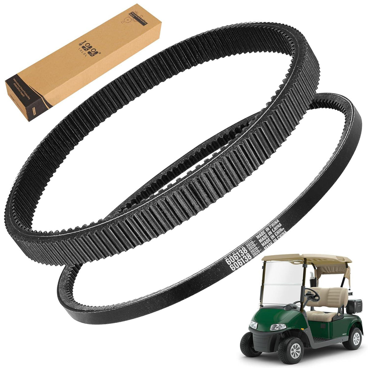 E-Z-GO Golf Cart Drive Belt Replacement - Fits Gas RXV 2011 & Up (Replaces OEM #618630)