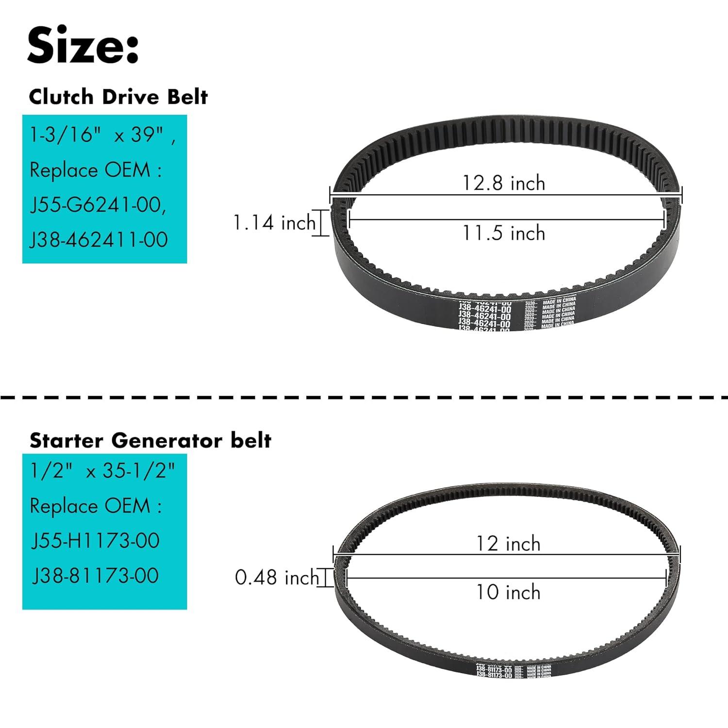 Golf Cart Drive Belt Size