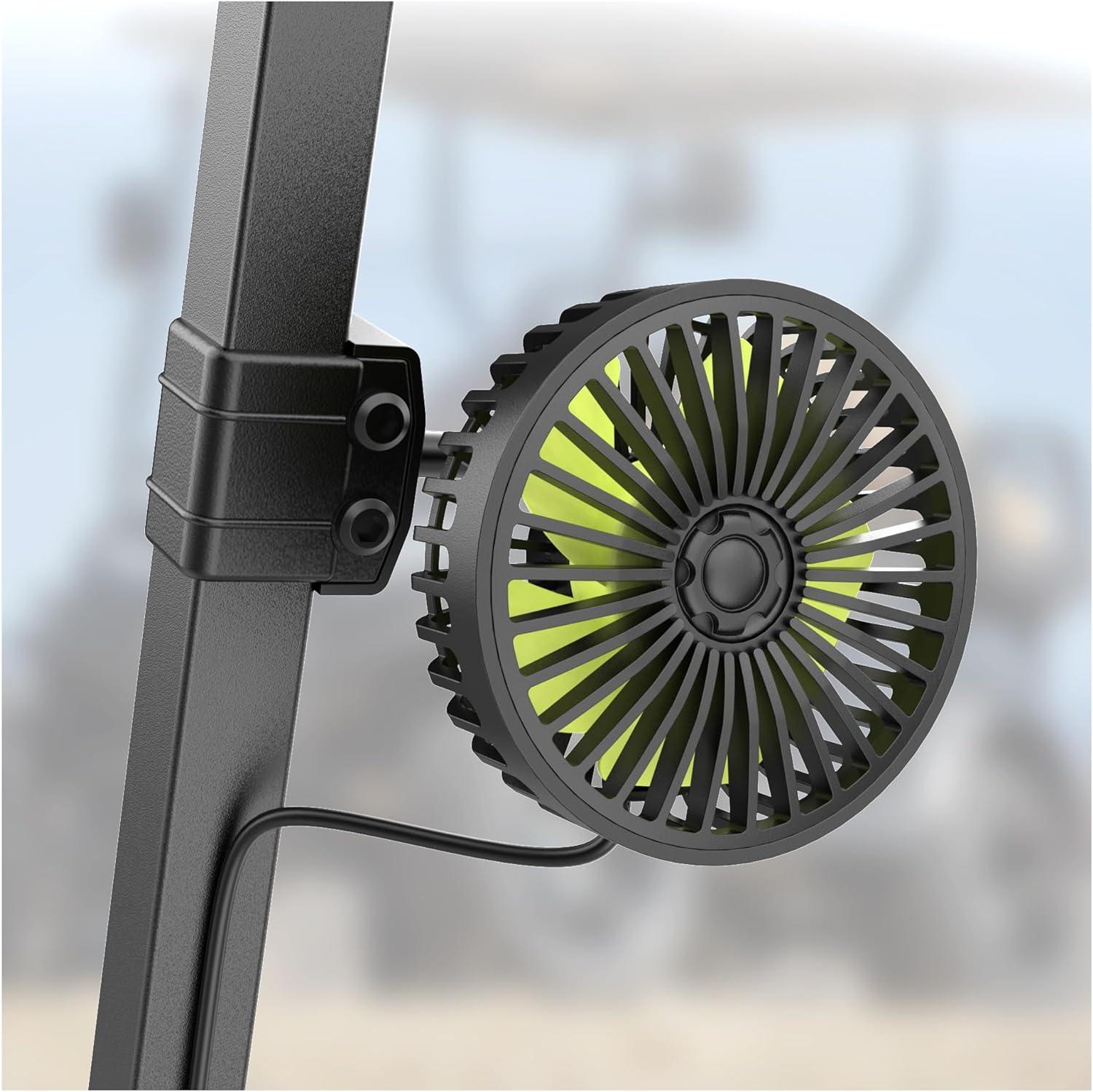 Golf Cart Fan Portable Fans USB Powered 