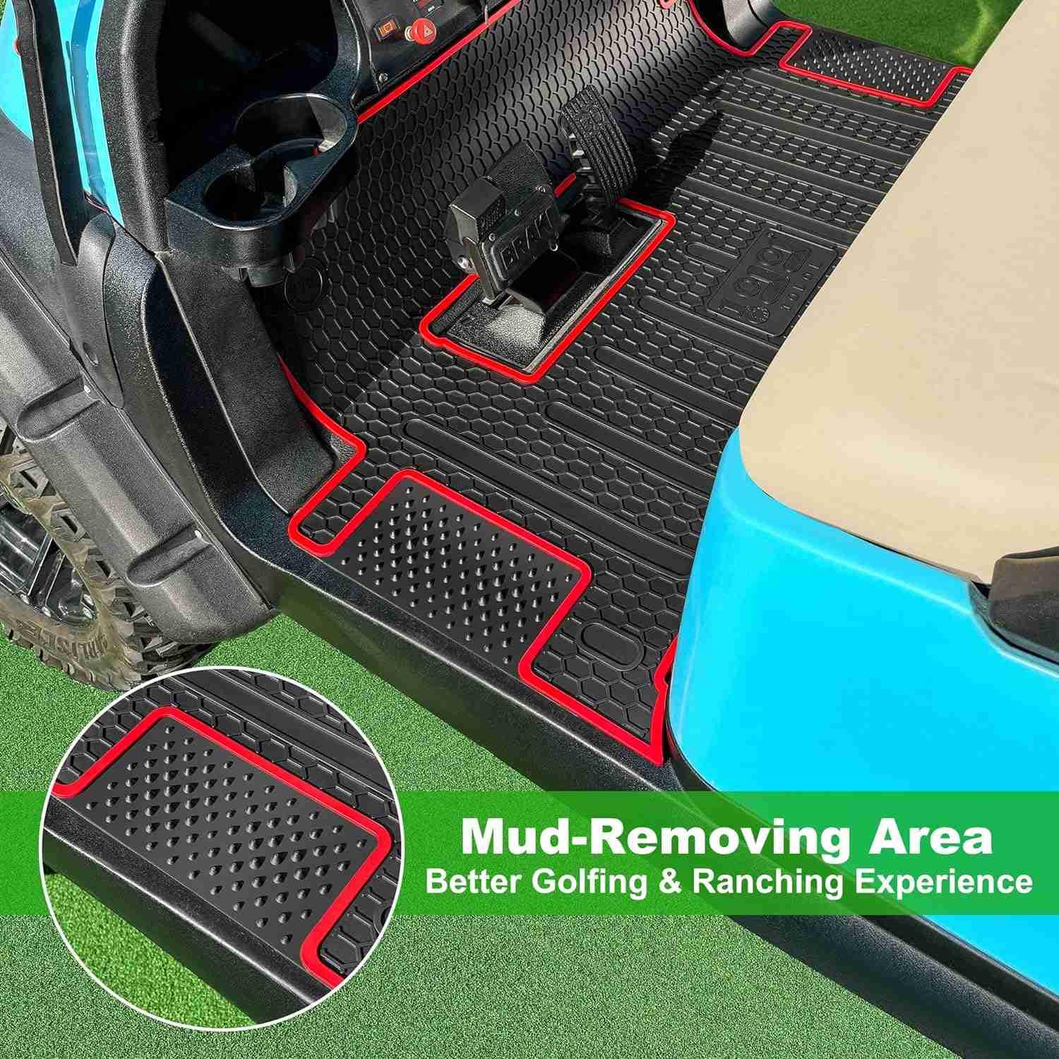 Golf Cart Floor Mats for Club Car Onward Tempo Villager V4L Precedent