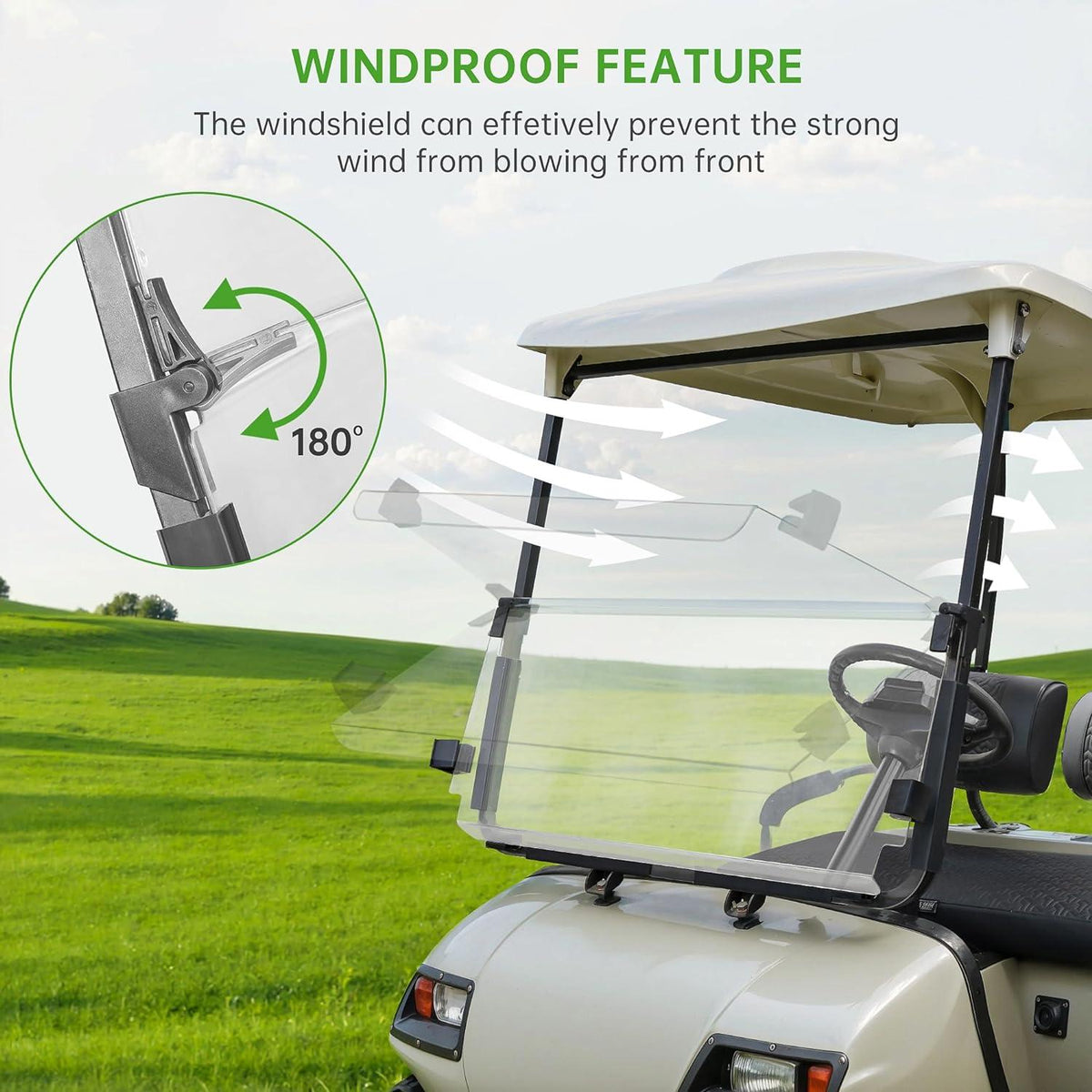 Golf Cart windshield for Yamaha G14 G16 G19