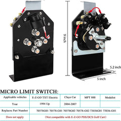 golf cart forward reverse switch size