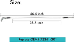 Golf Cart Forward & Reverse Transmission Shift Cable Size