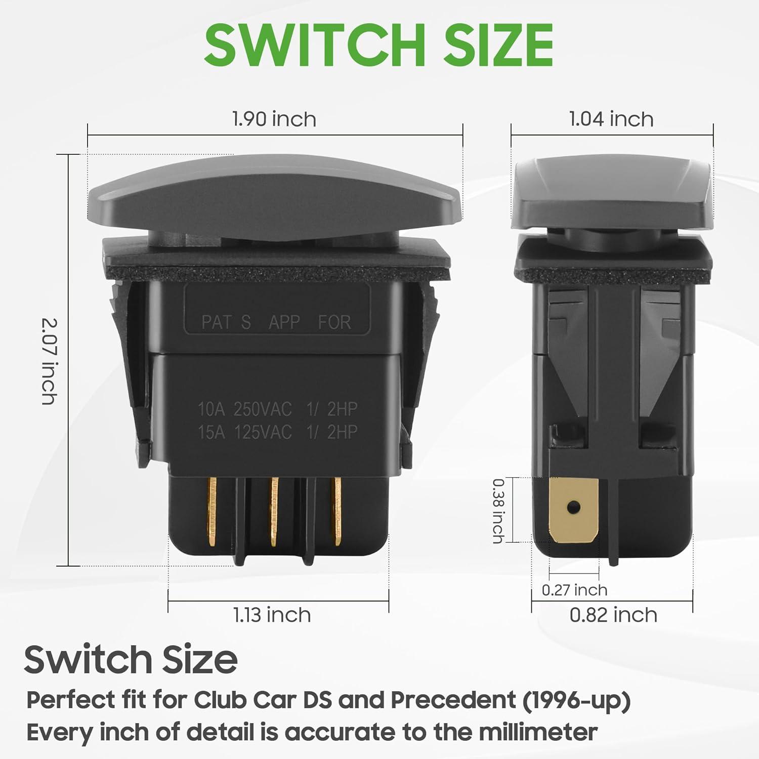 Golf Cart Forward Reverse Switch Size