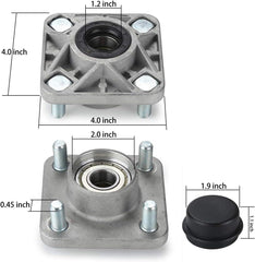 Golf Cart Front Wheel Hub Assembly with Hub Bearing/Oil Seal/Dust Cover for Yamaha - 10L0L - 10L0L