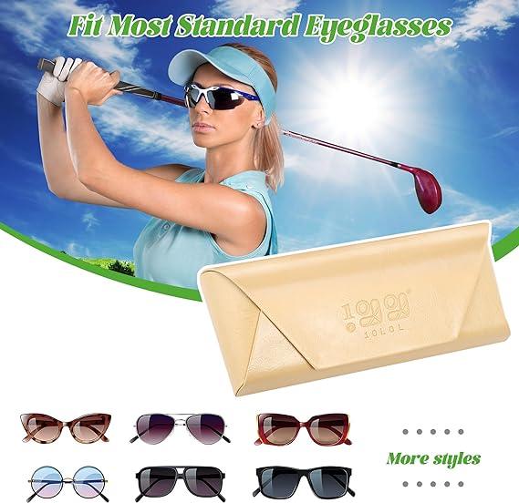 Golf Cart Glasses Sunglasses Case PU Leather Sunglasses Organizer Box