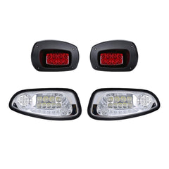 LED Golf Cart Headlight and Taillight for EZGO RXV Lght Kits 2008-2015