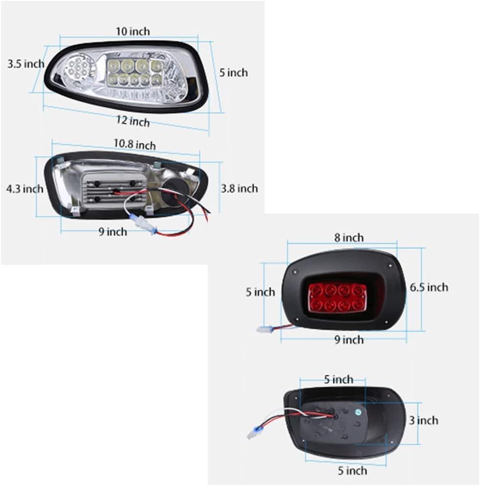 10L0L golf cart light size