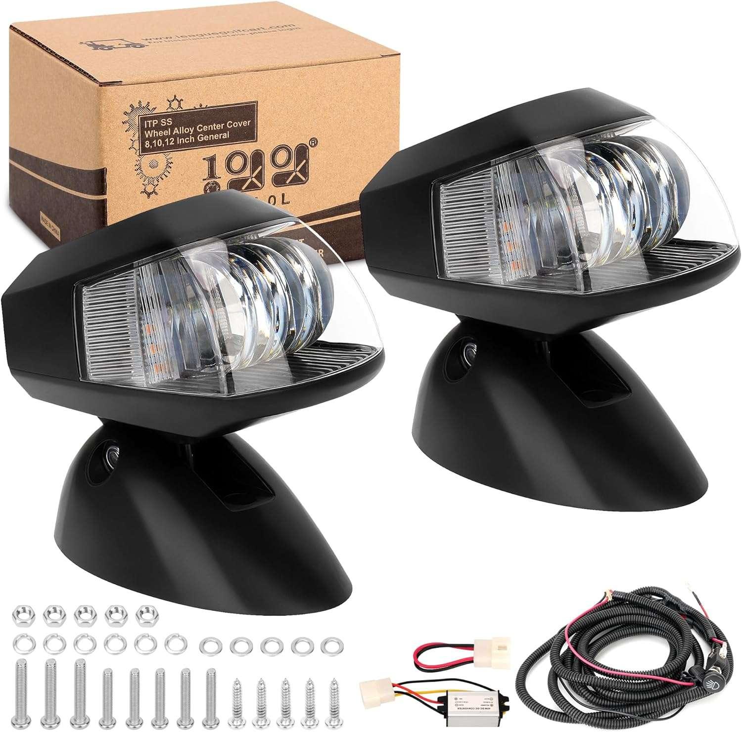 10L0L Golf Cart Head Light Kit 