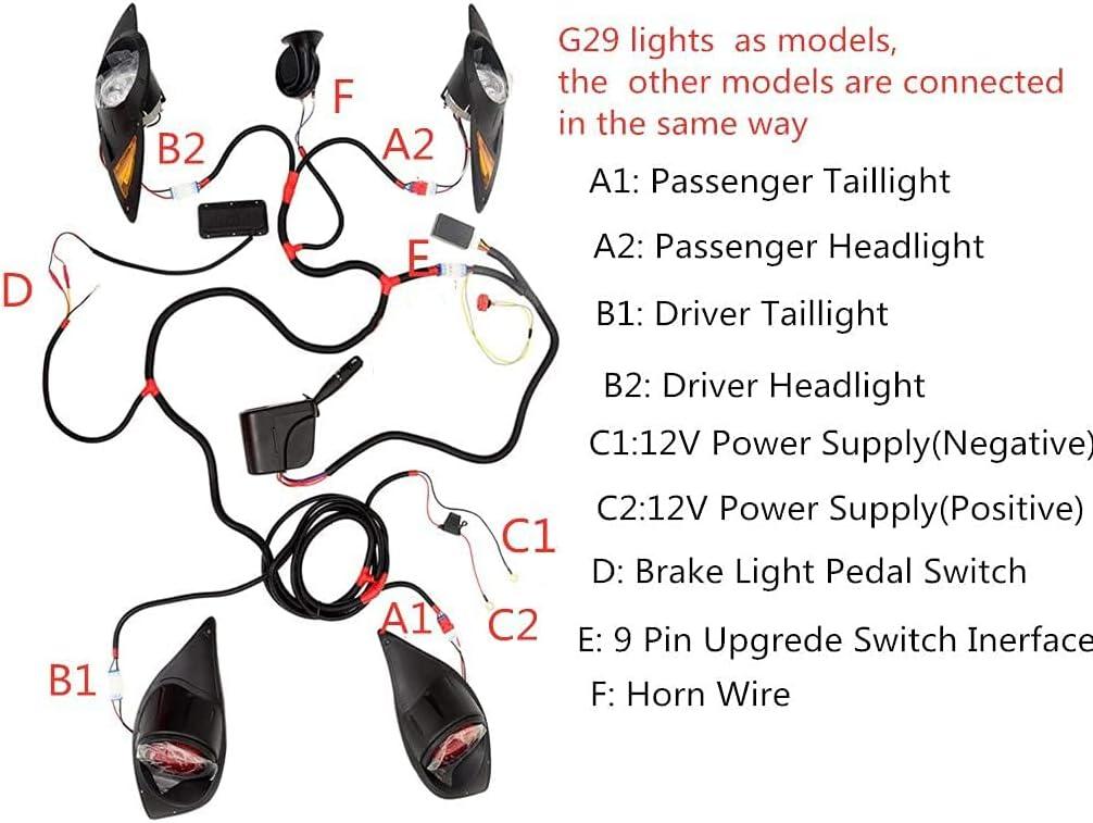 10L0L Golf Cart LED Light Kit