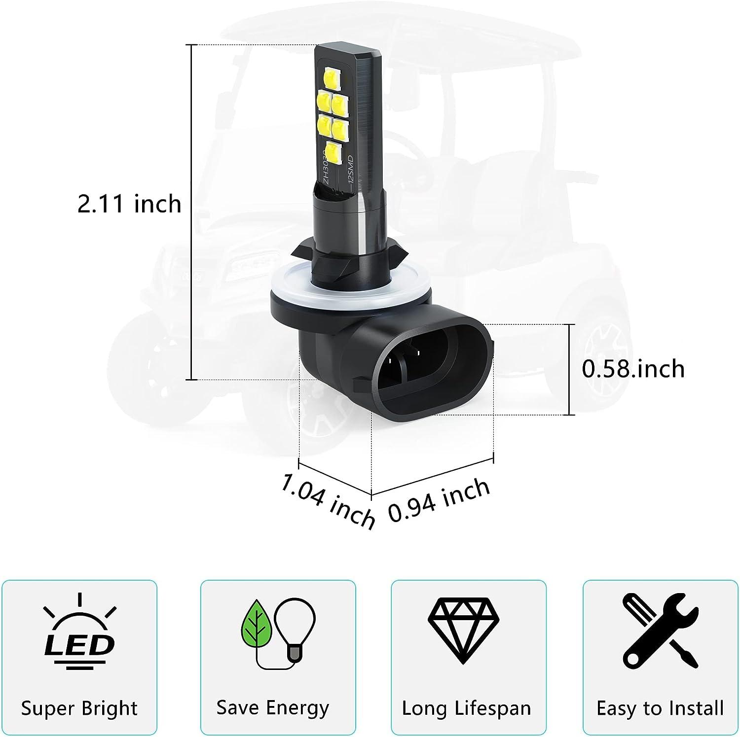 Golf Cart Headlight Bulb Size