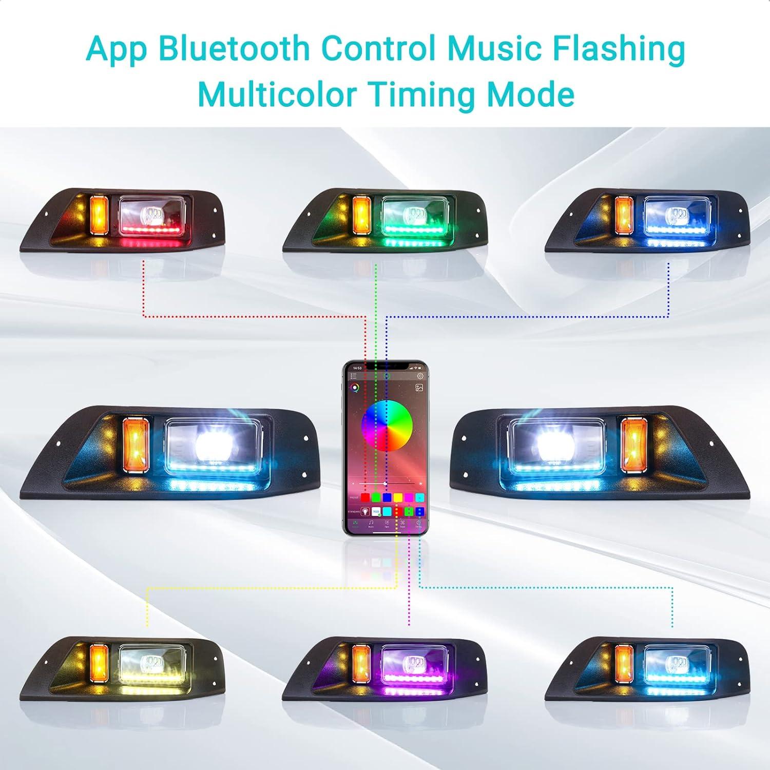 App Bluetooth Control Music FlashingMulticolor Timing Mode