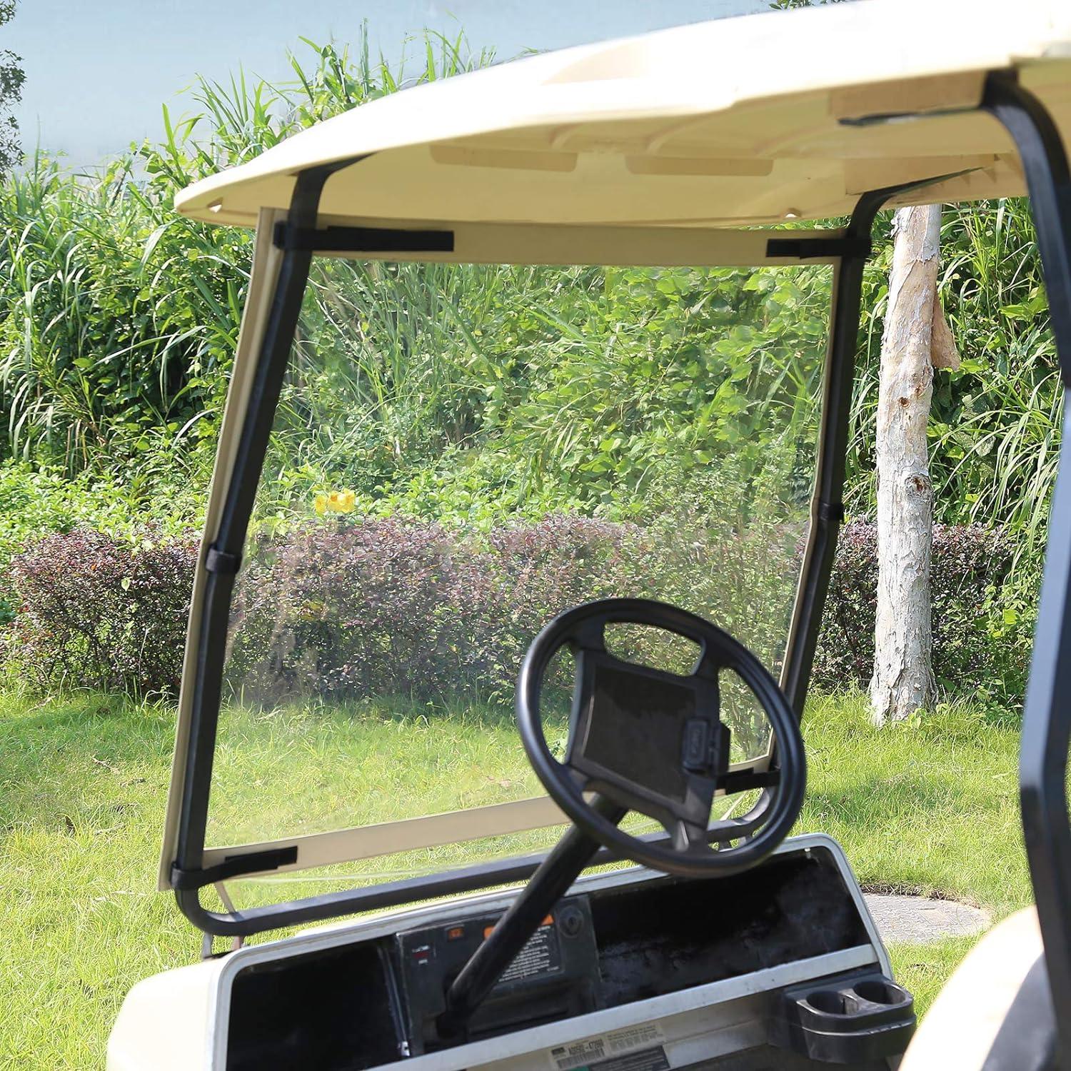 Golf Cart Windshield Fits Club Car DS Golf Cart Lightweight Foldable