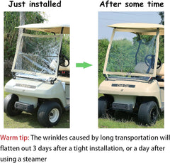 Golf Cart Windshield Fits Club Car DS Golf Cart Lightweight Foldable