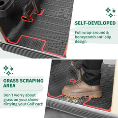 Full Coverage Golf Cart Floor Liner Mats