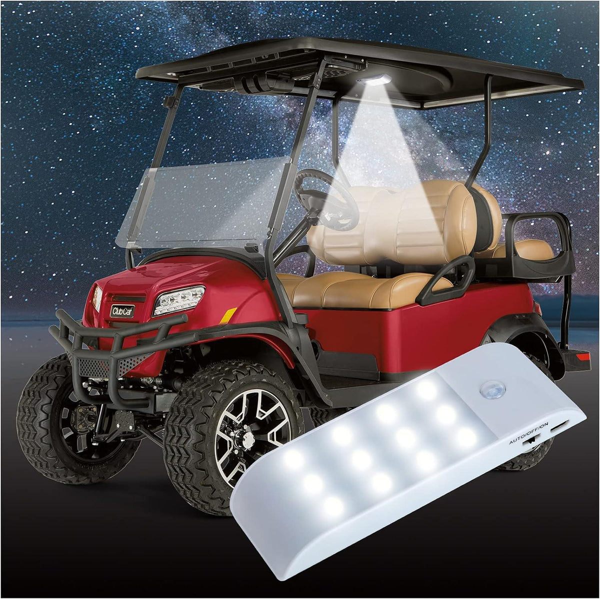 Golf Cart Roof Lights USB Rechargeable LED Light - 10L0L - 10L0L