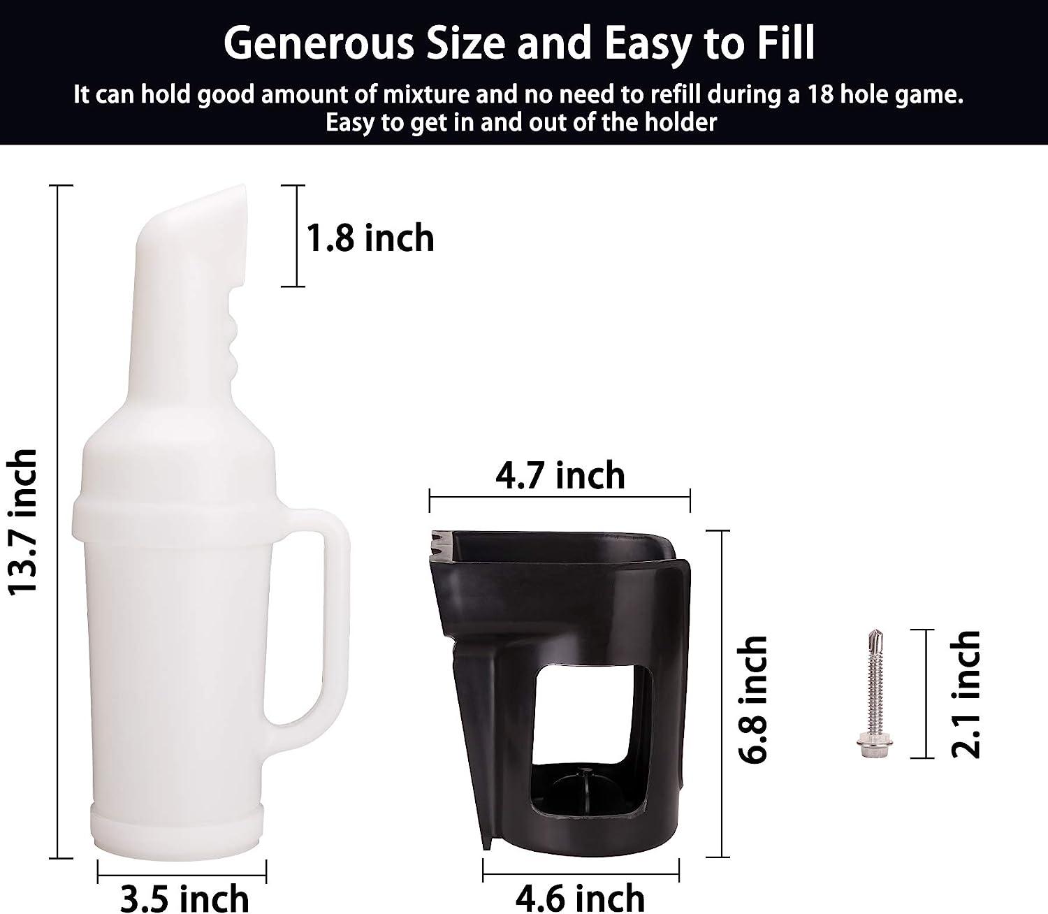 Golf Cart Sand Bottle Dimensions