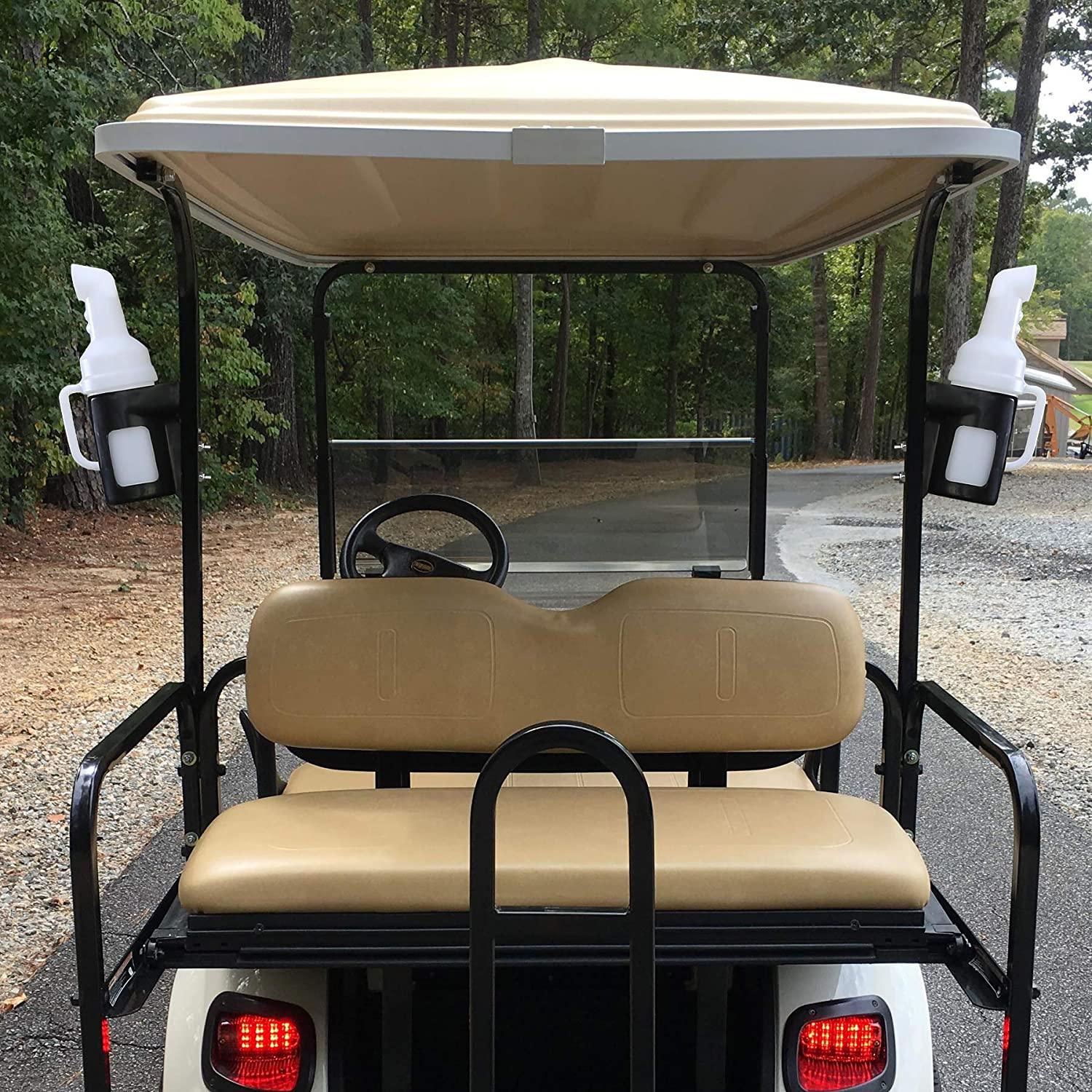 Golf cart sand bottle with holder