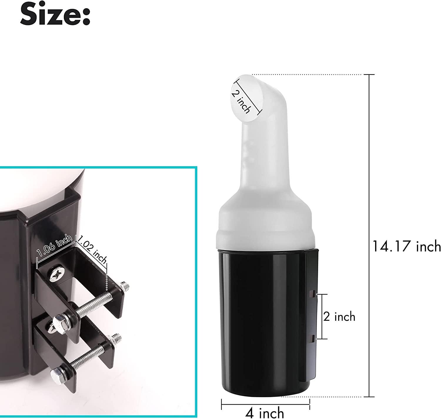 Golf cart sand bottle size