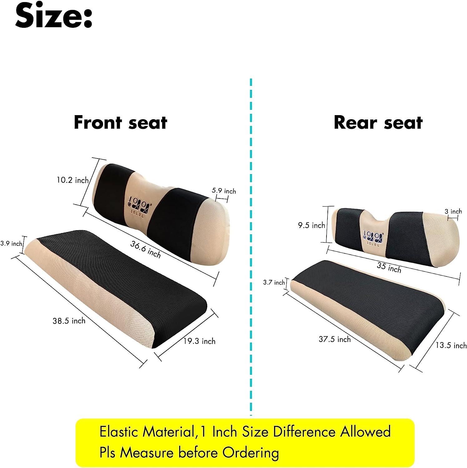 Golf cart seat cover dimensions