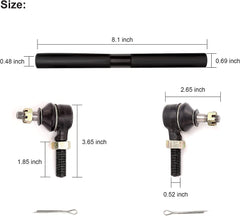 golf cart tie rod ends size