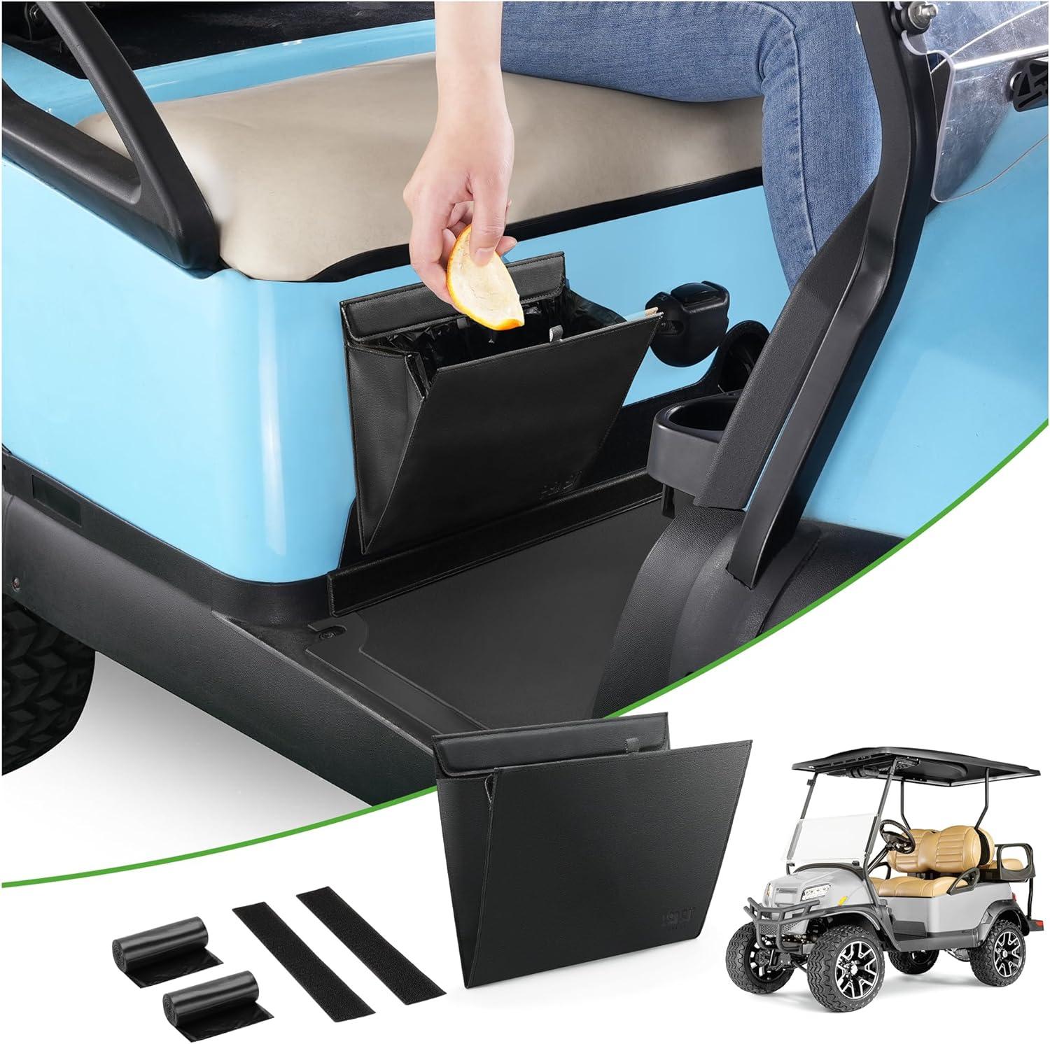 Golf Cart Trash Can Waterproof Portable Garbage Bag Passenger Side - 10L0L - 10L0L