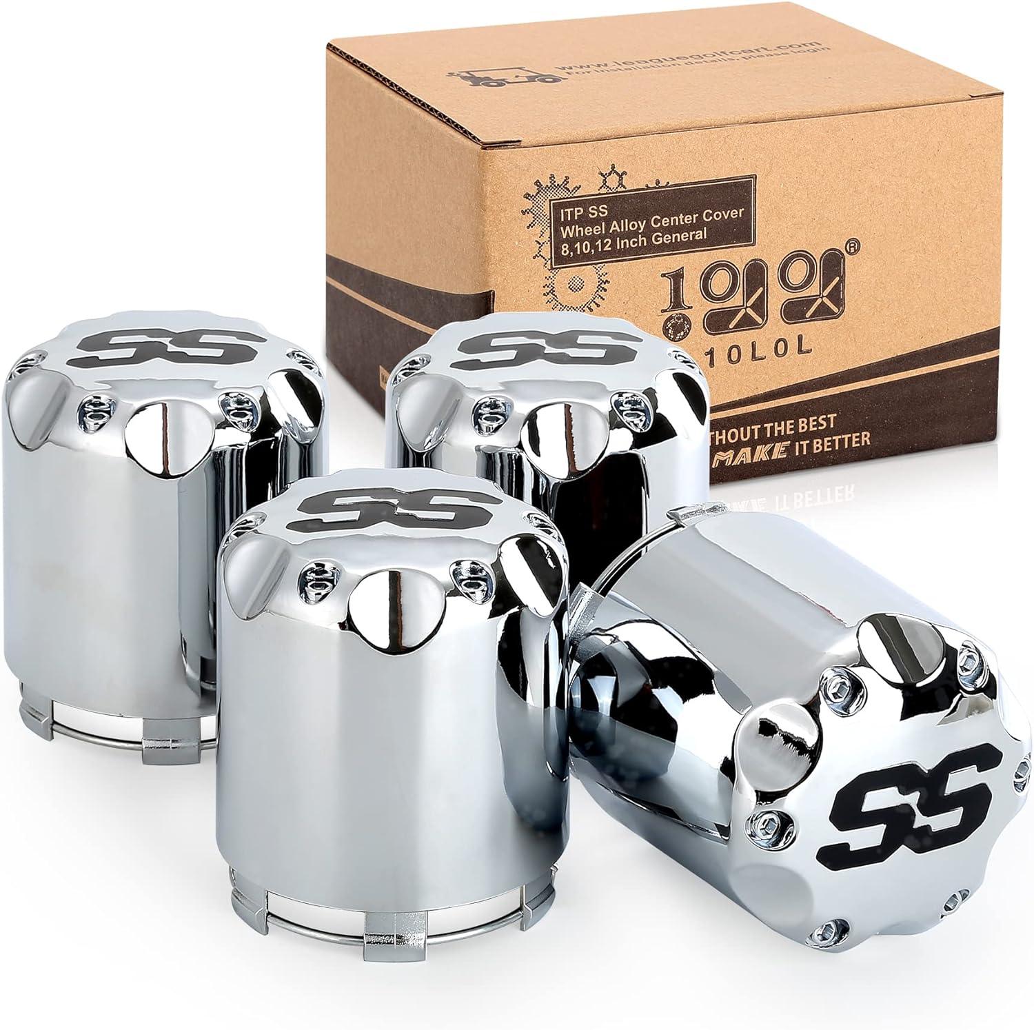 SS golf cart center caps and lug nuts