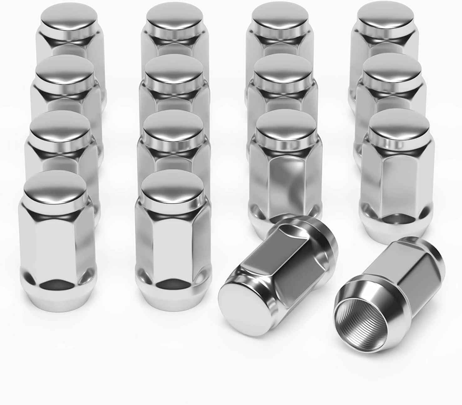 Golf Cart Wheel Lug Nuts Universal for EZGO & Club Car Chrome 16 PCS - 10L0L - 10L0L