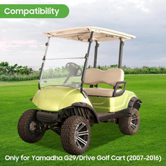 Golf Cart Windshield Transparent Foldable for G29 2007-2016 Yamaha- 10L0L - 10L0L